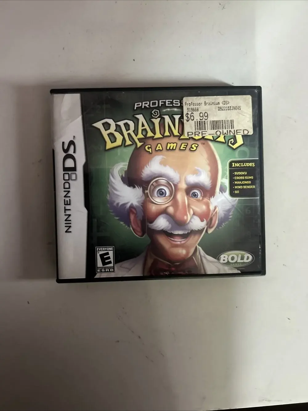 Professor Brainium's Games (Nintendo DS 2008) Complete Tested
